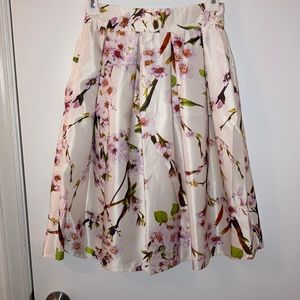 High waisted cherry blossom skirt